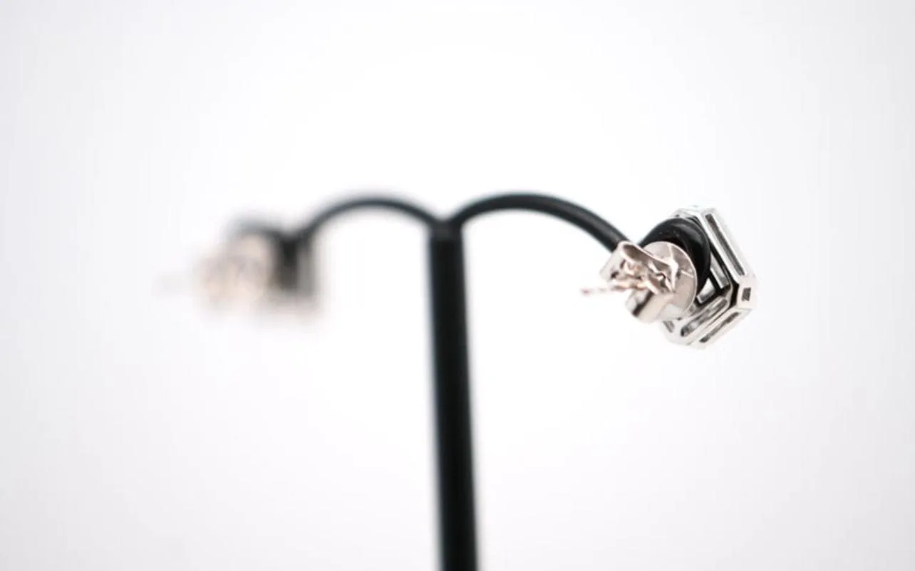 Boucles d'oreilles en or blanc avec 70 diamants sold by 58 Facettes product image thumbnail 4