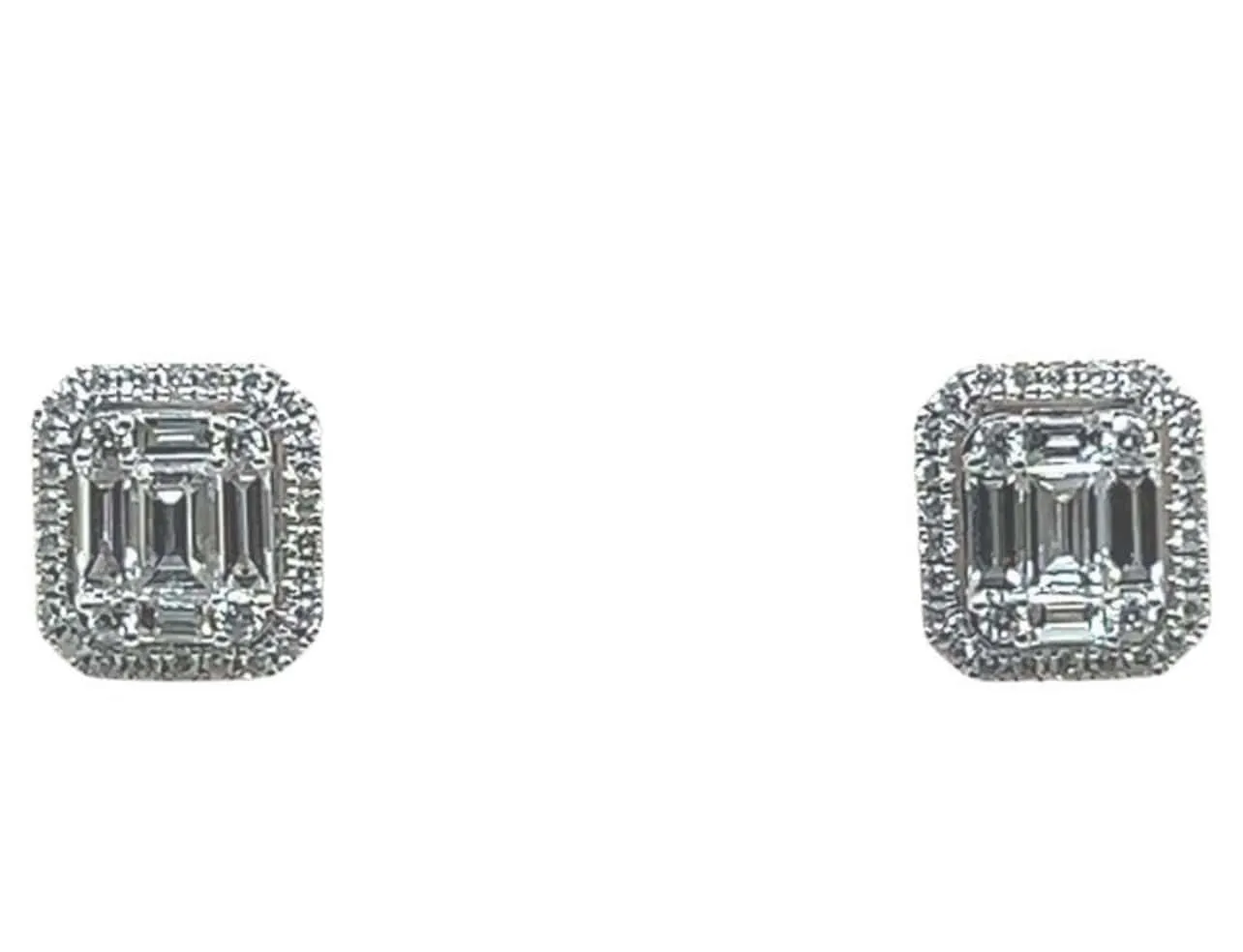 Boucles d'oreilles en or blanc avec 70 diamants sold by 58 Facettes