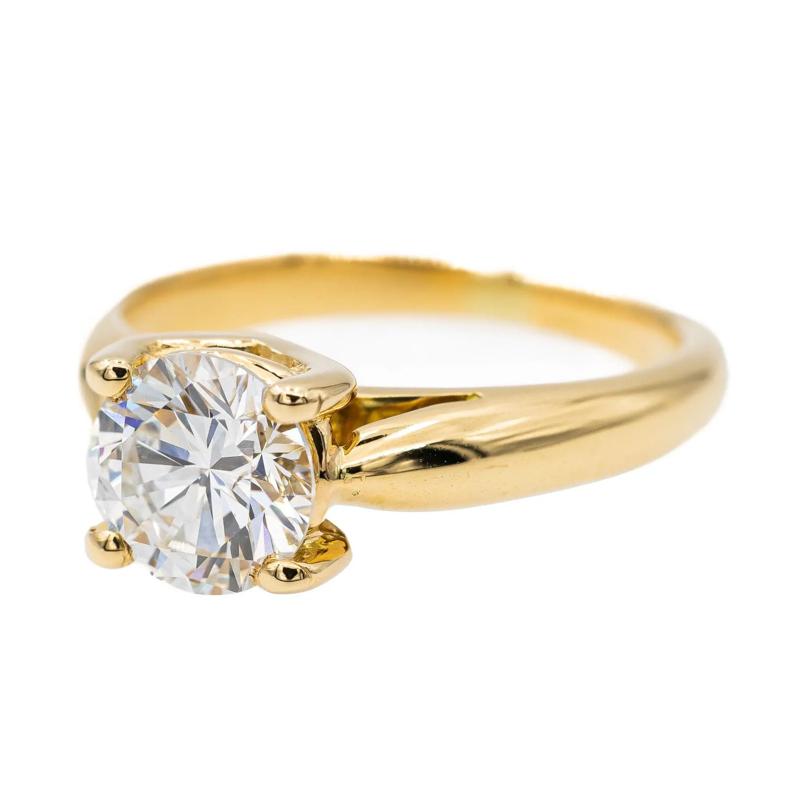 Bague Solitaire Or jaune Diamant sold by 58 Facettes product image thumbnail 3