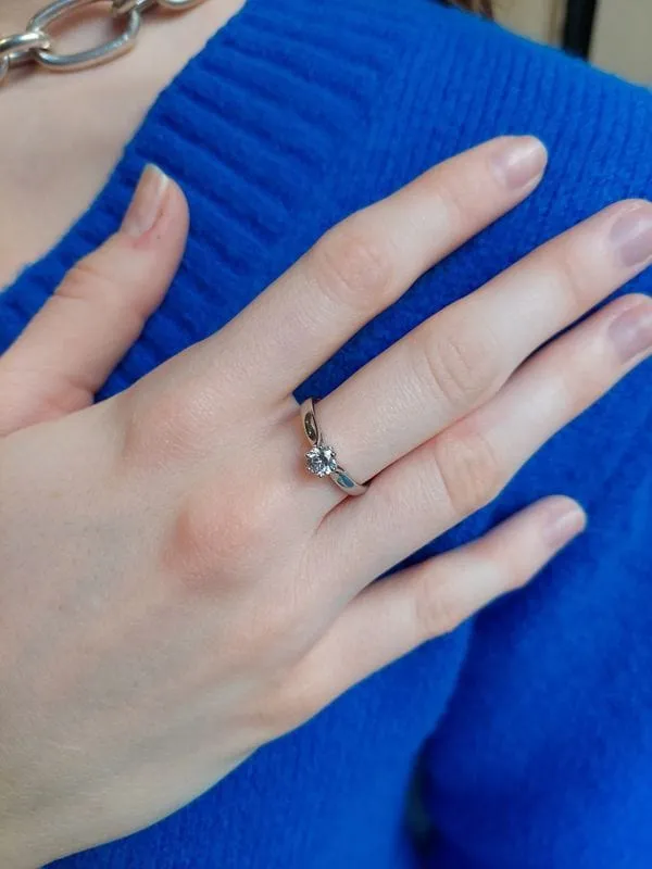 SOLITAIRE MODERNE DIAMANT 0.37 CARAT sold by 58 Facettes product image thumbnail 2