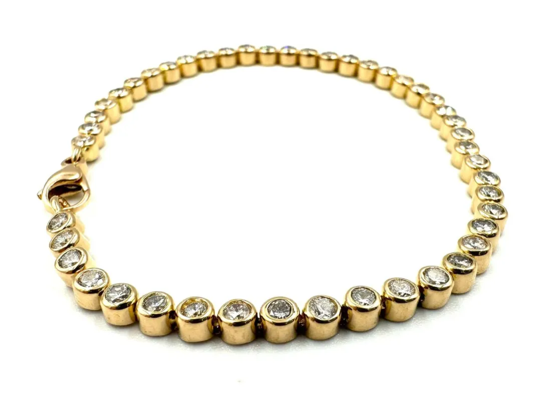 Bracelet Rivière Diamants Or Rose sold by 58 Facettes