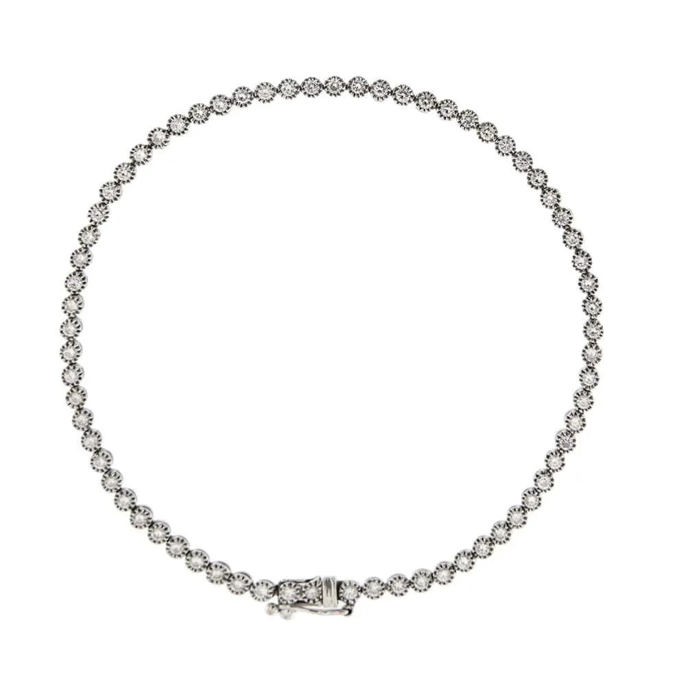 Bracelet tennis avec diamants de 2,76 ct sold by 58 Facettes product image thumbnail 3