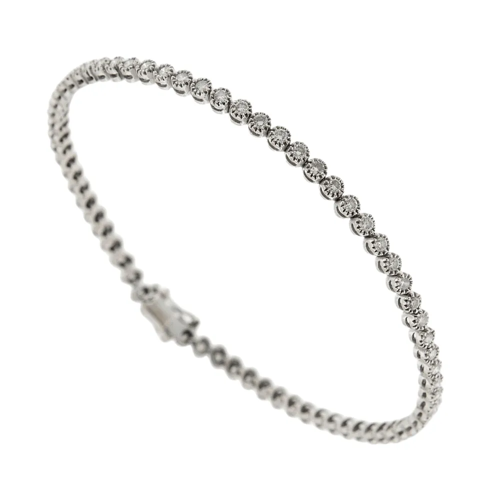 Bracelet tennis avec diamants de 2,76 ct sold by 58 Facettes