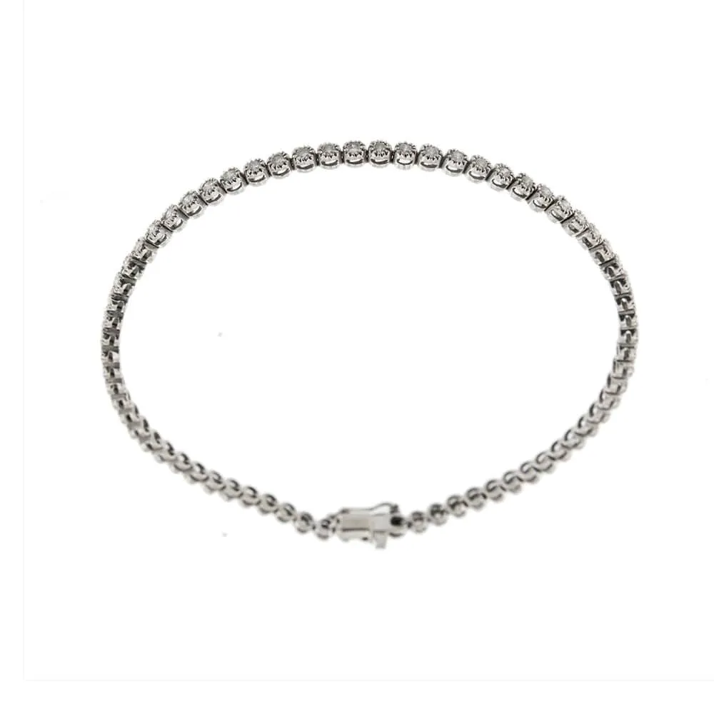 Bracelet tennis avec diamants de 2,76 ct sold by 58 Facettes product image thumbnail 5