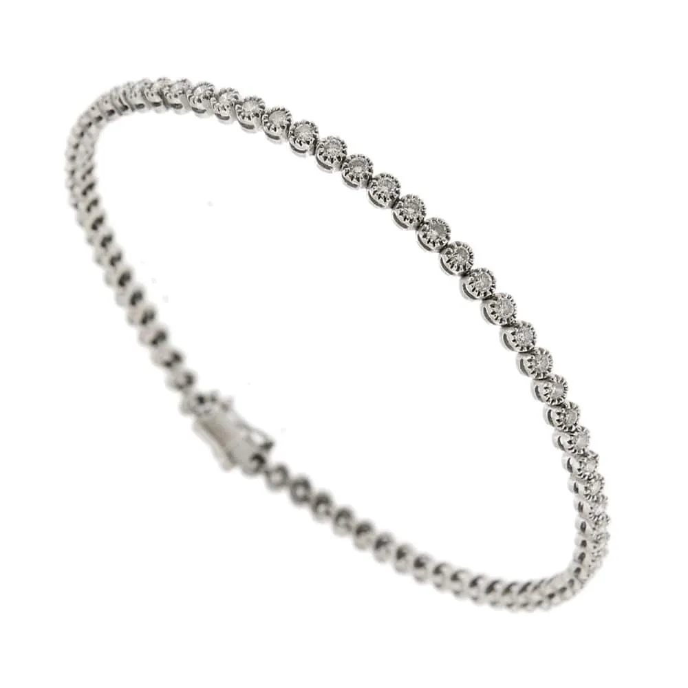 Bracelet tennis avec diamants de 2,76 ct sold by 58 Facettes product image thumbnail 2