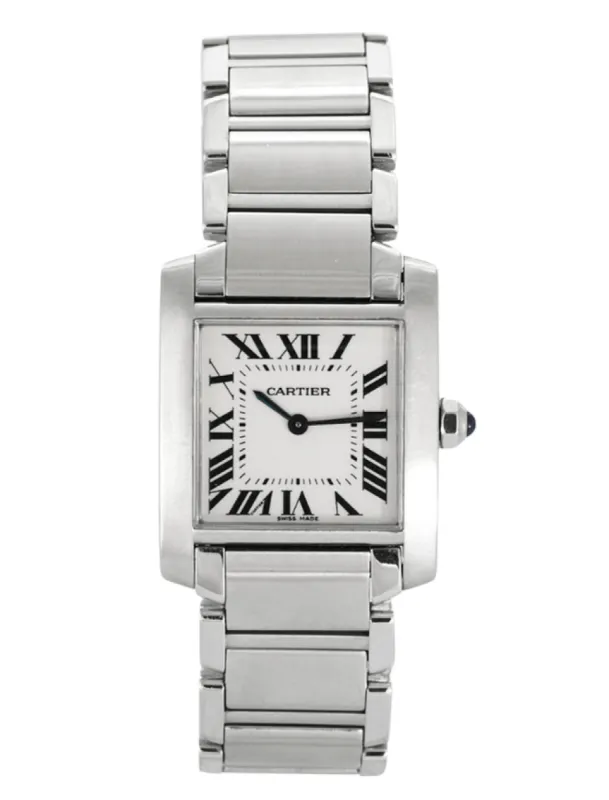 CARTIER - Montre Tank Française acier sold by 58 Facettes