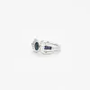 Bague en or blanc saphirs et diamants sold by 58 Facettes
