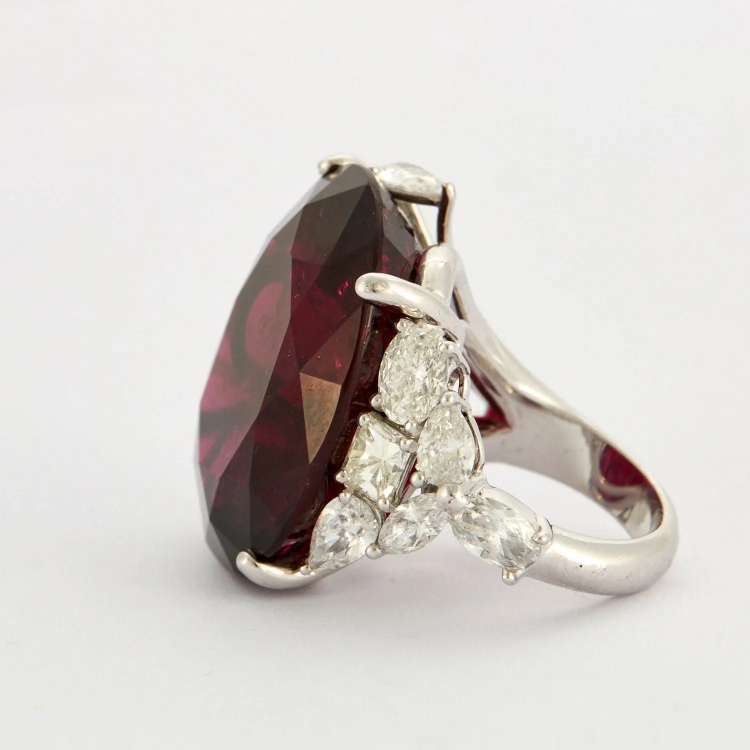 Bague Cocktail Rubellite 69cts Diamants sold by 58 Facettes product image thumbnail 4