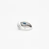 Bague en or blanc saphirs et diamants sold by 58 Facettes