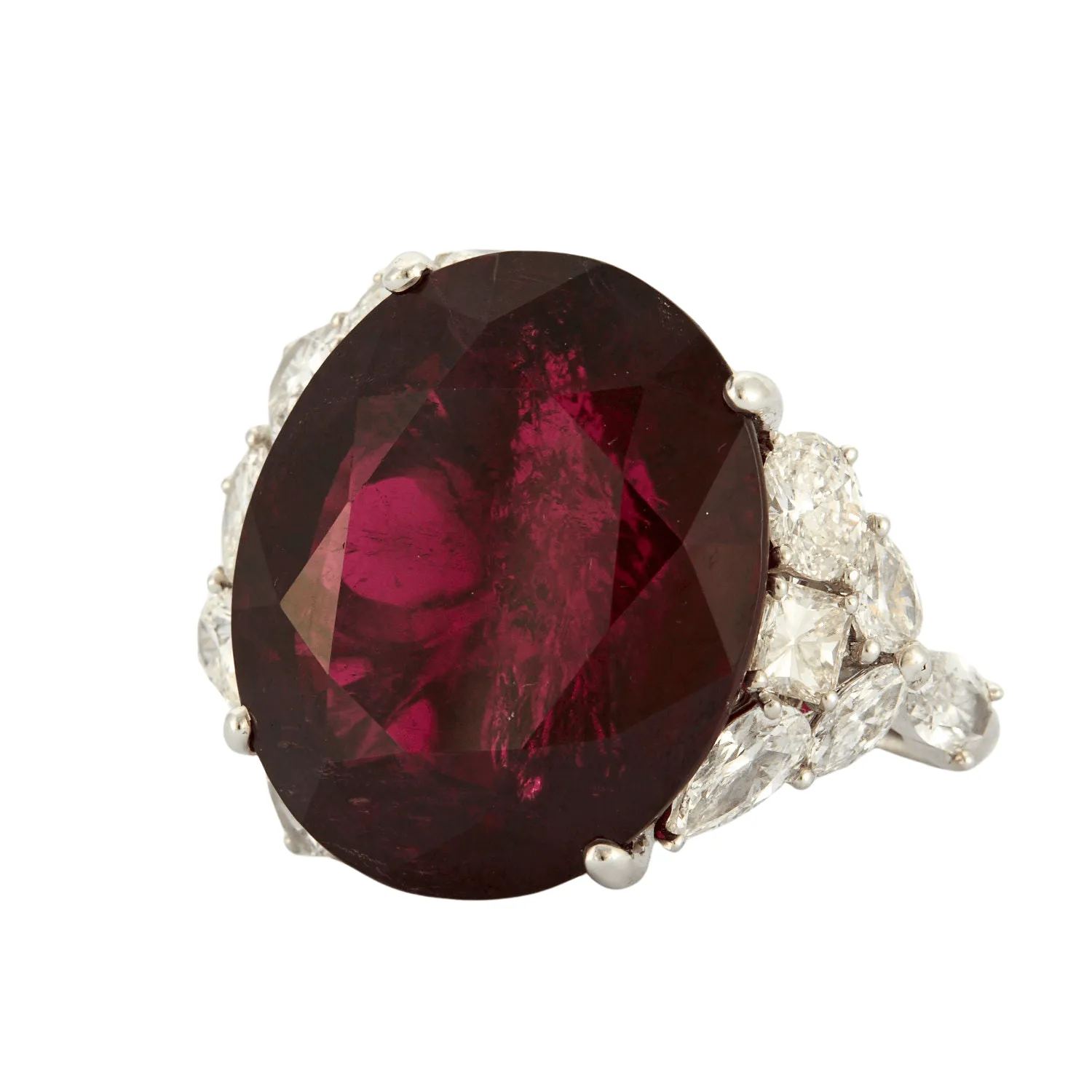 Bague Cocktail Rubellite 69cts Diamants sold by 58 Facettes