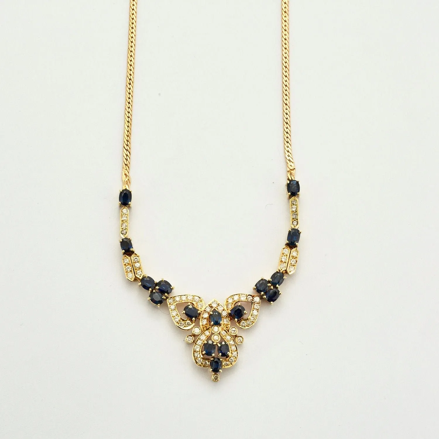 Collier Or jaune Diamants Saphir sold by 58 Facettes product image thumbnail 5