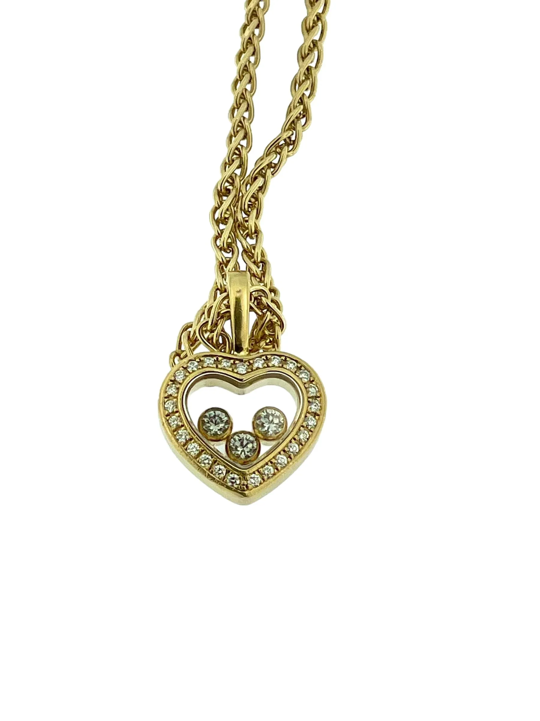 CHOPARD - collier pendentif cœur Happy Diamond en or jaune sold by 58 Facettes product image thumbnail 5