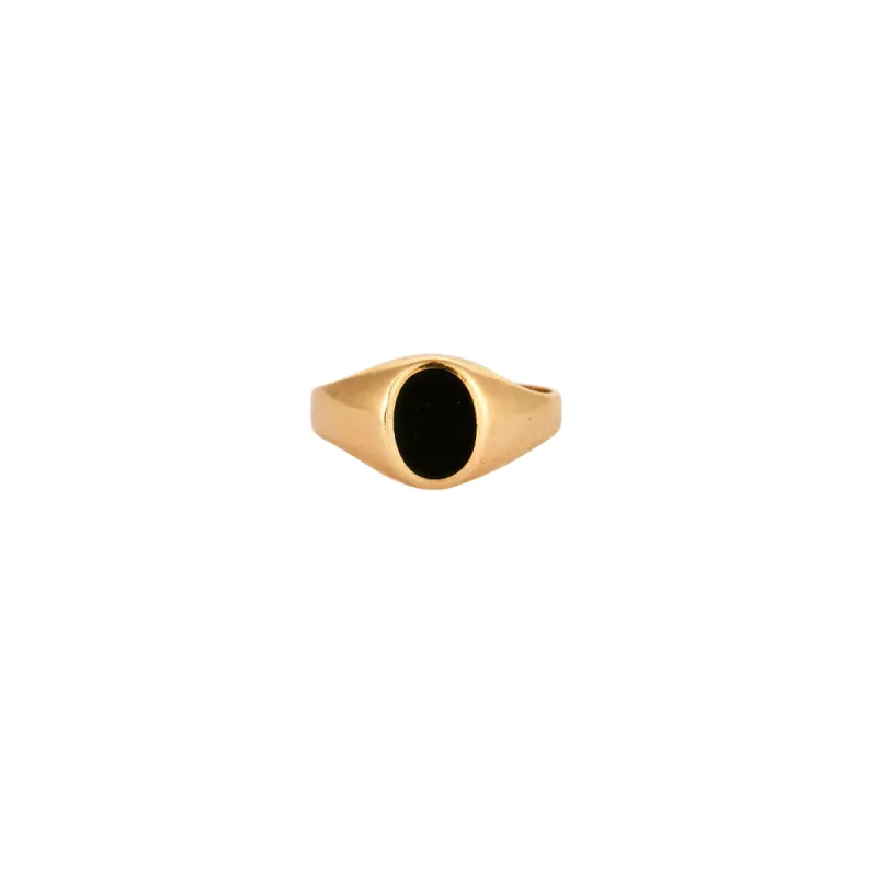 Bague chevalière onyx sold by 58 Facettes