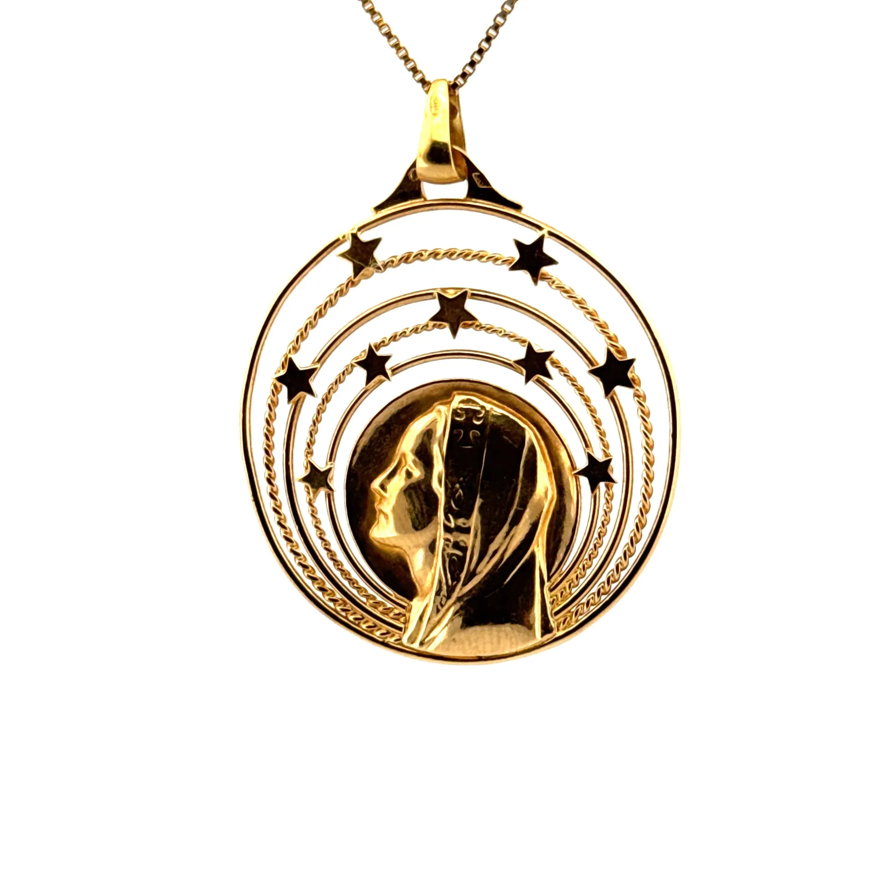 Médaille Marie or jaune sold by 58 Facettes