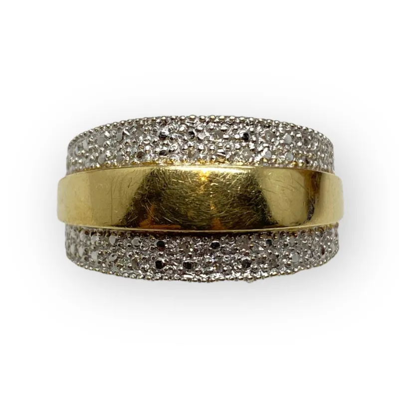 Bague deux ors et diamants sold by 58 Facettes