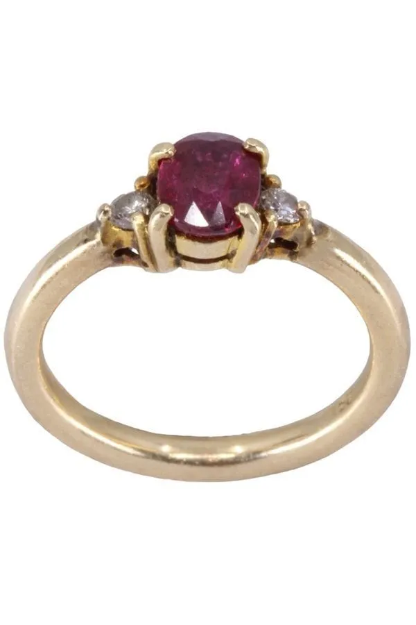 BAGUE MODERNE RUBIS ET DIAMANTS sold by 58 Facettes product image thumbnail 5