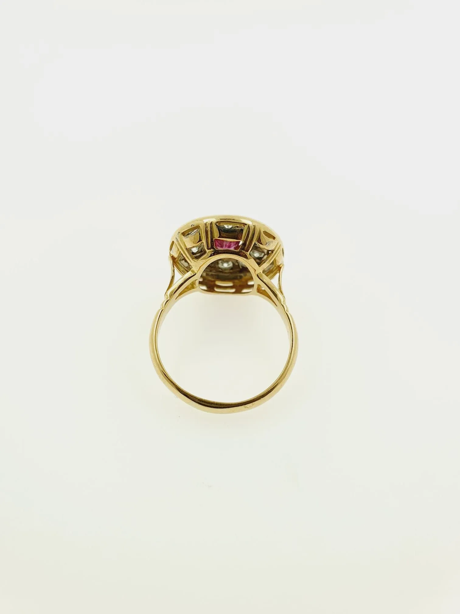 Bague or jaune rubis diamants sold by 58 Facettes product image thumbnail 3