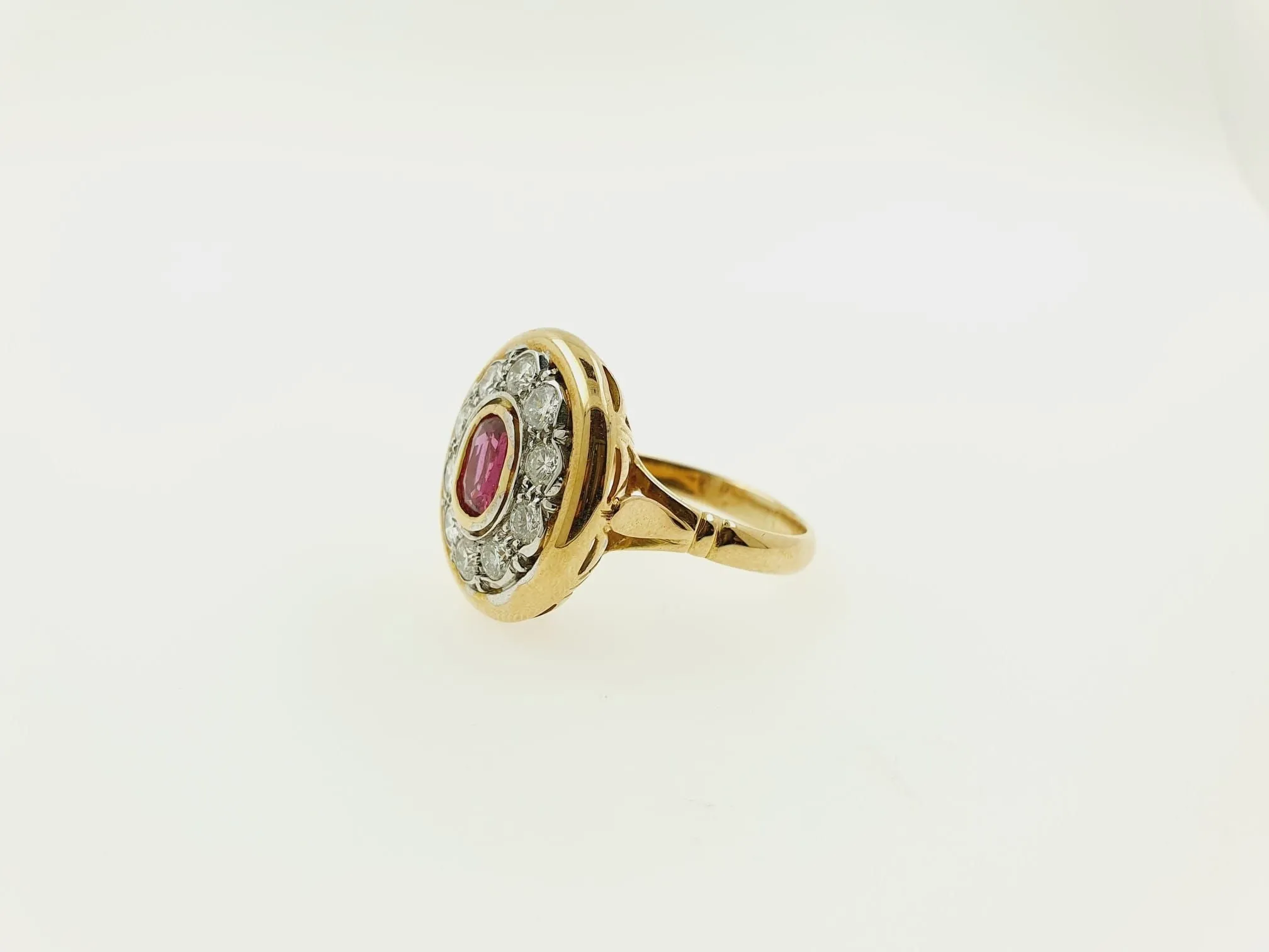 Bague or jaune rubis diamants sold by 58 Facettes product image thumbnail 2