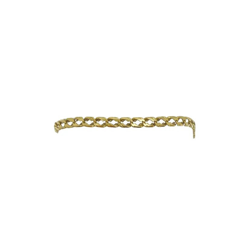 Bracelet en or maille gourmette double losange sold by 58 Facettes