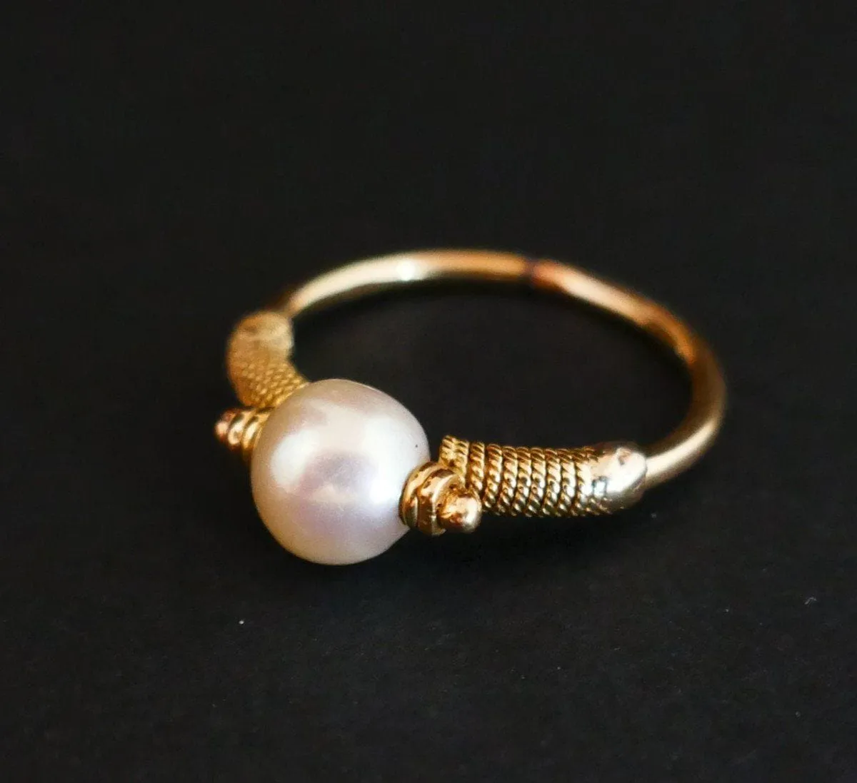 Bague Ornée d'Une Perle De Culture, Or sold by 58 Facettes product image thumbnail 2