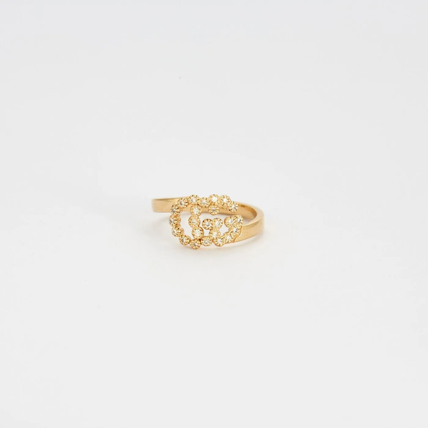 GUCCI - Bague GG Running or jaune et diamants sold by 58 Facettes product image thumbnail 4