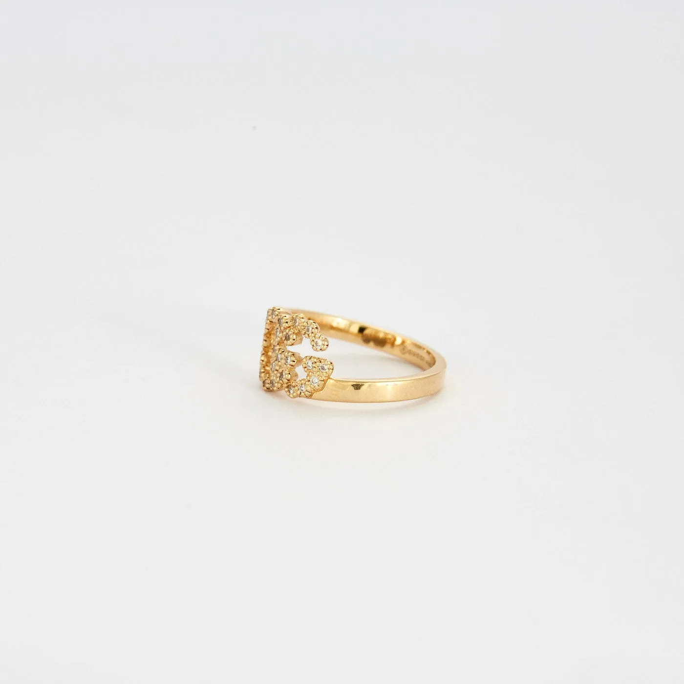 GUCCI - Bague GG Running or jaune et diamants sold by 58 Facettes product image thumbnail 5