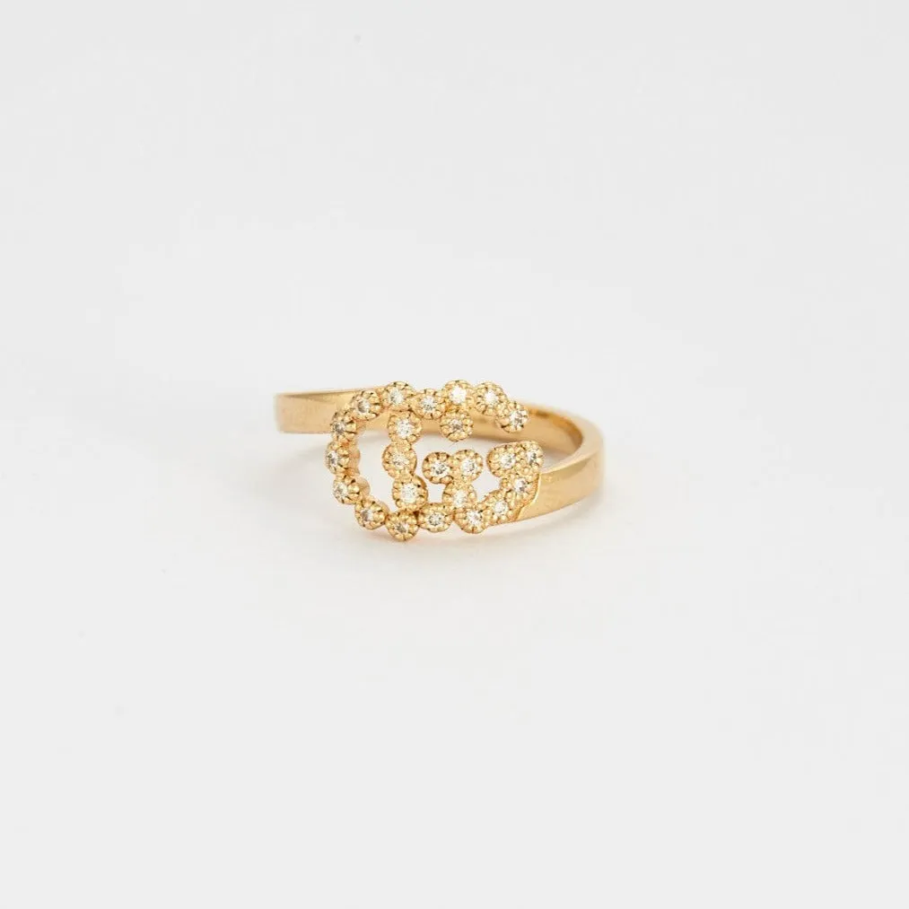 GUCCI - Bague GG Running or jaune et diamants sold by 58 Facettes product image thumbnail 3