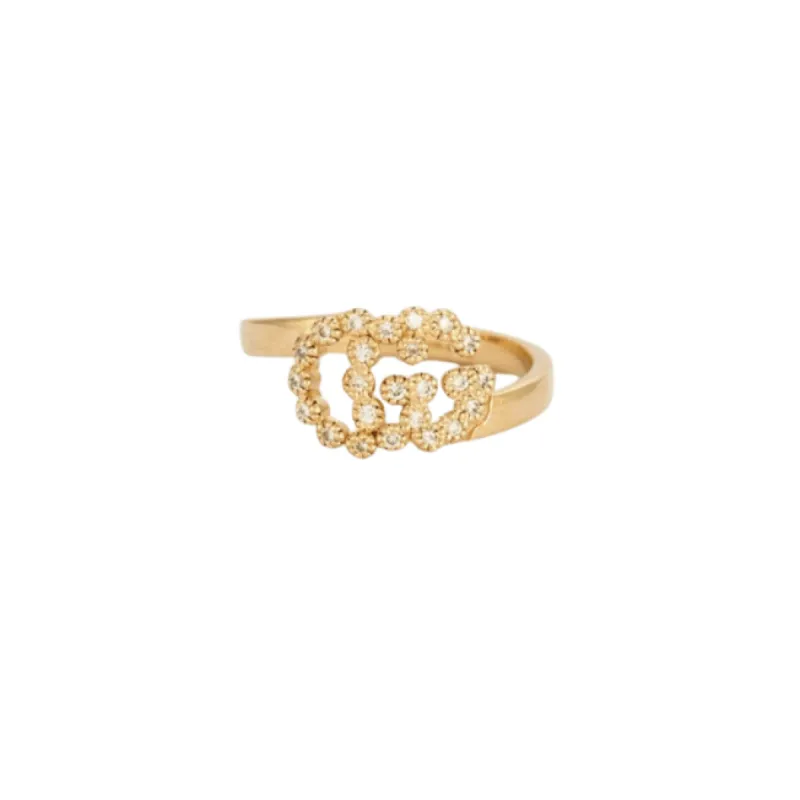 GUCCI - Bague GG Running or jaune et diamants sold by 58 Facettes