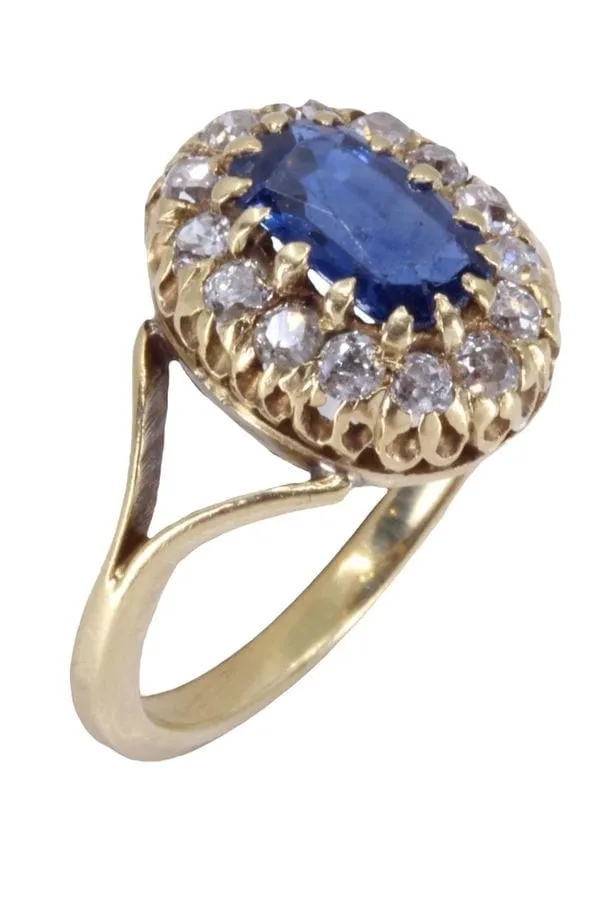 Bague marguerite saphir et diamants sold by 58 Facettes product image thumbnail 4