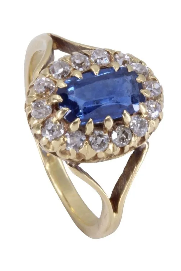 Bague marguerite saphir et diamants sold by 58 Facettes product image thumbnail 5