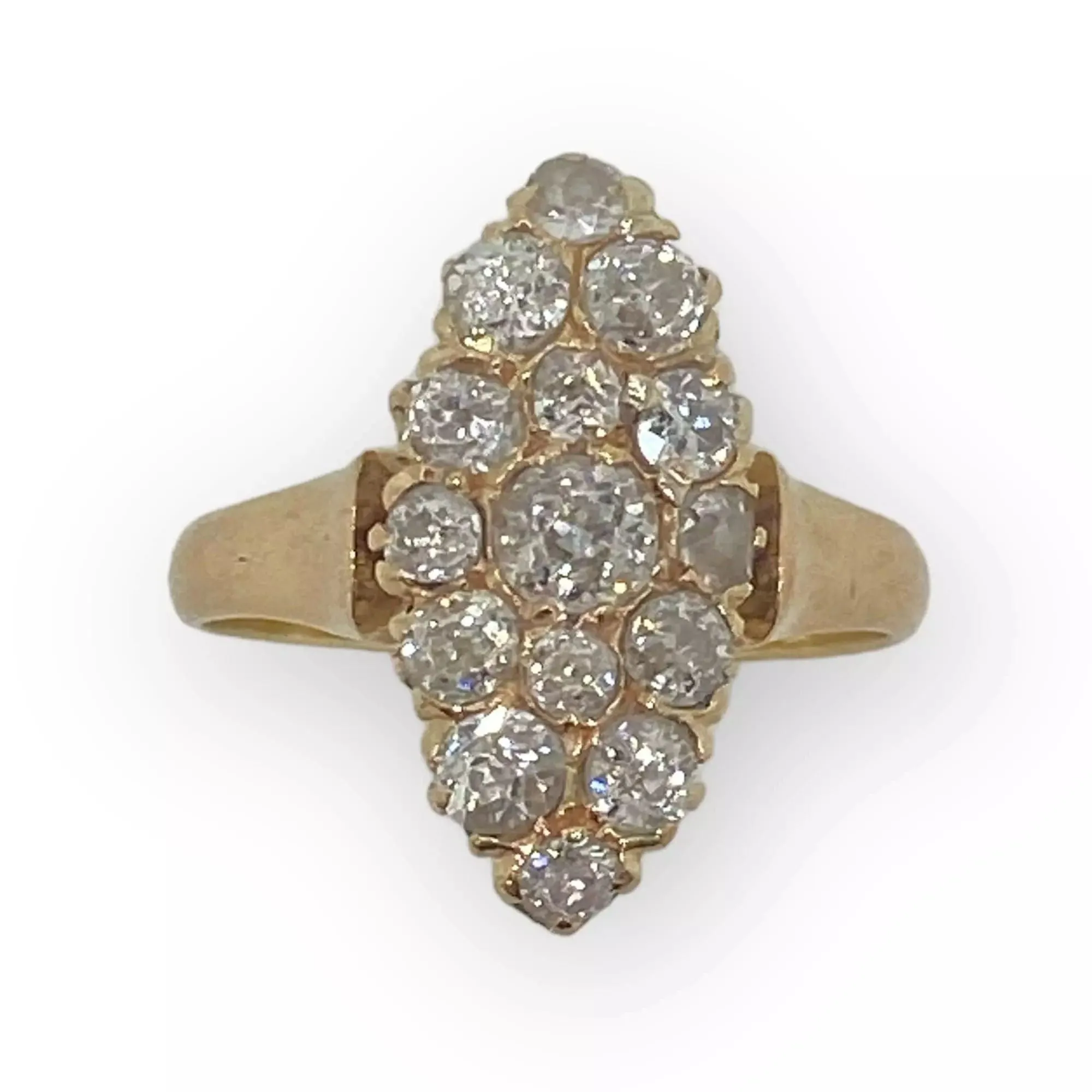 Bague Marquise ancienne diamants sold by 58 Facettes
