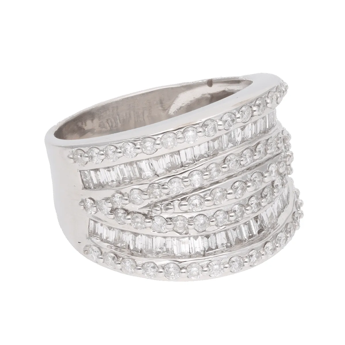 Bague en or gris avec 2,33 Cts de diamants sold by 58 Facettes product image thumbnail 3