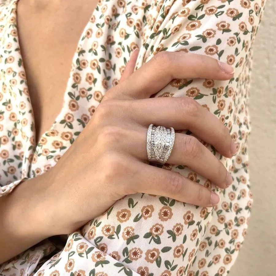 Bague en or gris avec 2,33 Cts de diamants sold by 58 Facettes product image thumbnail 4