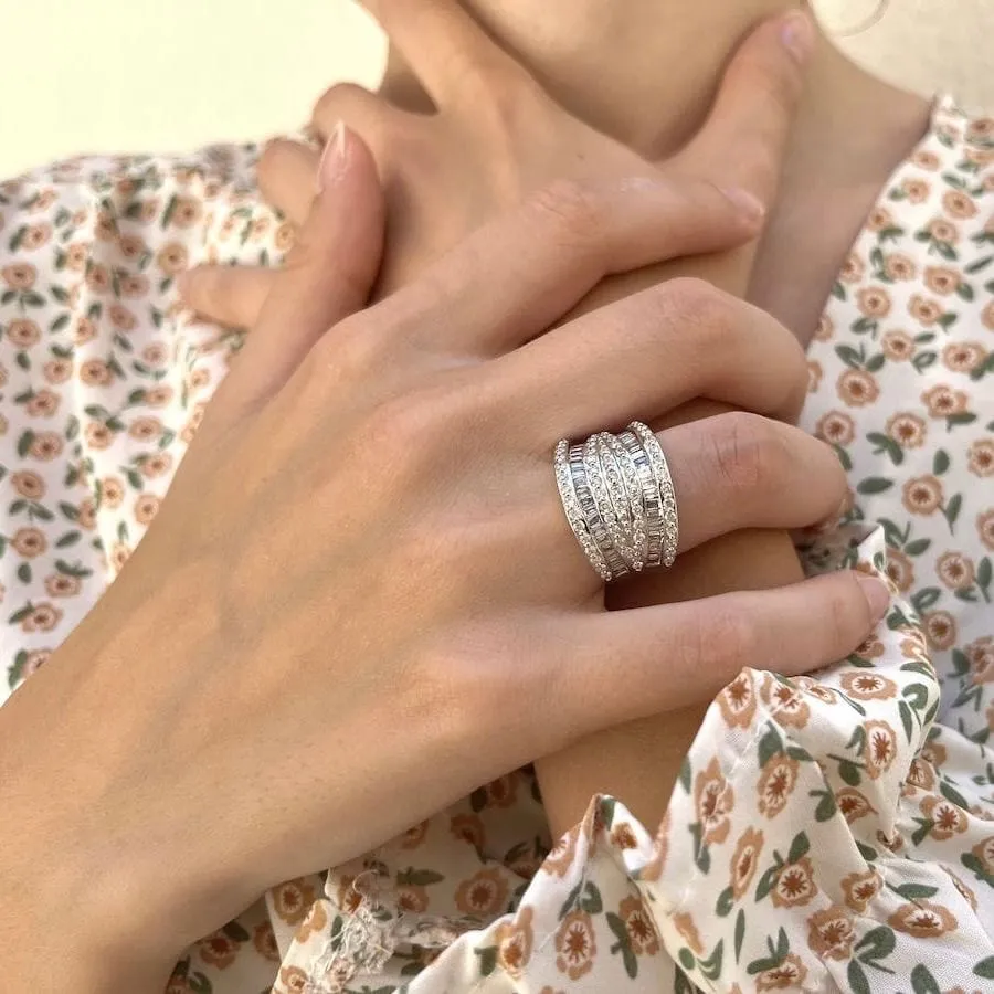 Bague en or gris avec 2,33 Cts de diamants sold by 58 Facettes product image thumbnail 2