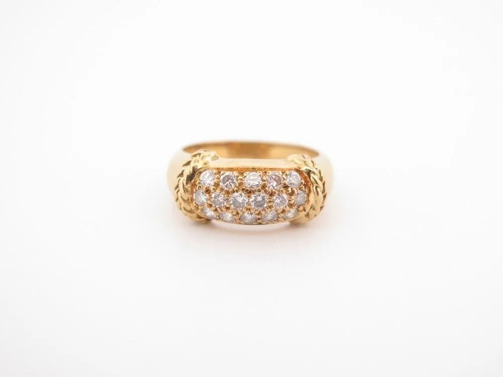 bague bandeau en or jaune et 16 diamants brillants 0.4ct sold by 58 Facettes product image thumbnail 2