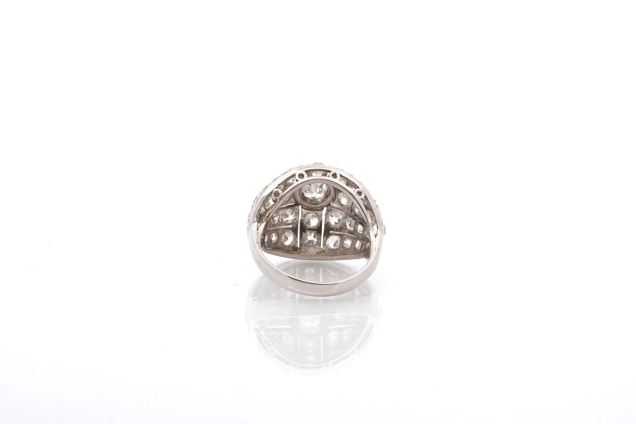 Bague art déco diamants en platine sold by 58 Facettes product image thumbnail 5