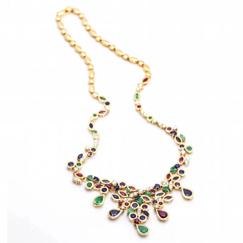 Collier COURONNE avec Pierres Précieuses sold by 58 Facettes