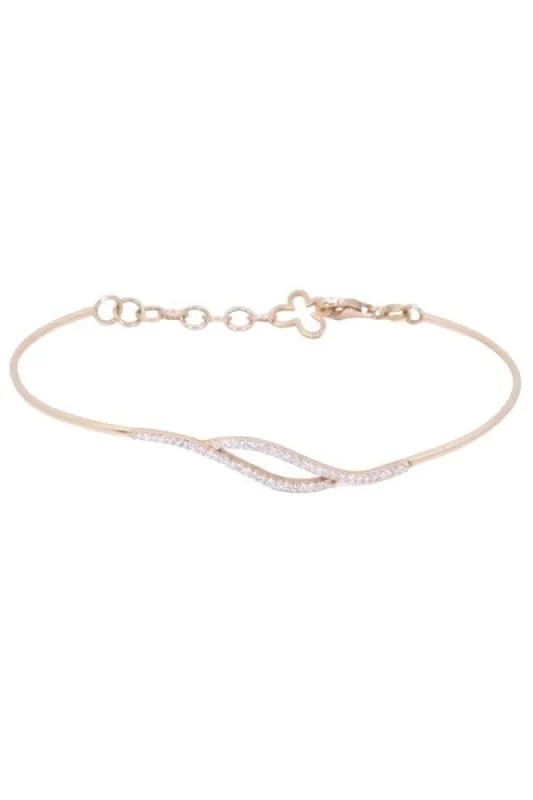 BRACELET JONC OUVRANT DIAMANTS sold by 58 Facettes