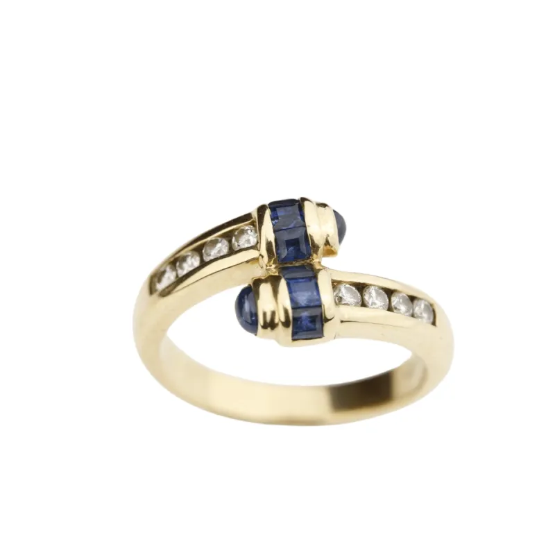 Bague Saphirs Diamants sold by 58 Facettes