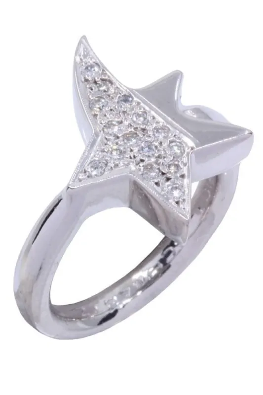 BAGUE ÉTOILE DIAMANTÉE sold by 58 Facettes