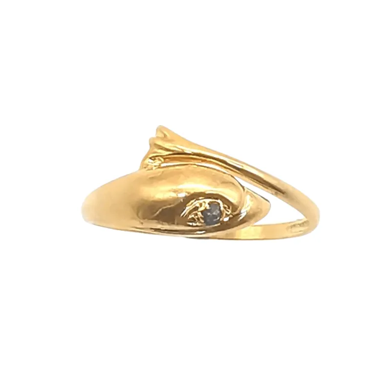 bague en or et saphir sold by 58 Facettes