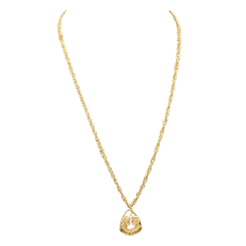 Pendentif amoureux et chaîne en Or jaune sold by 58 Facettes