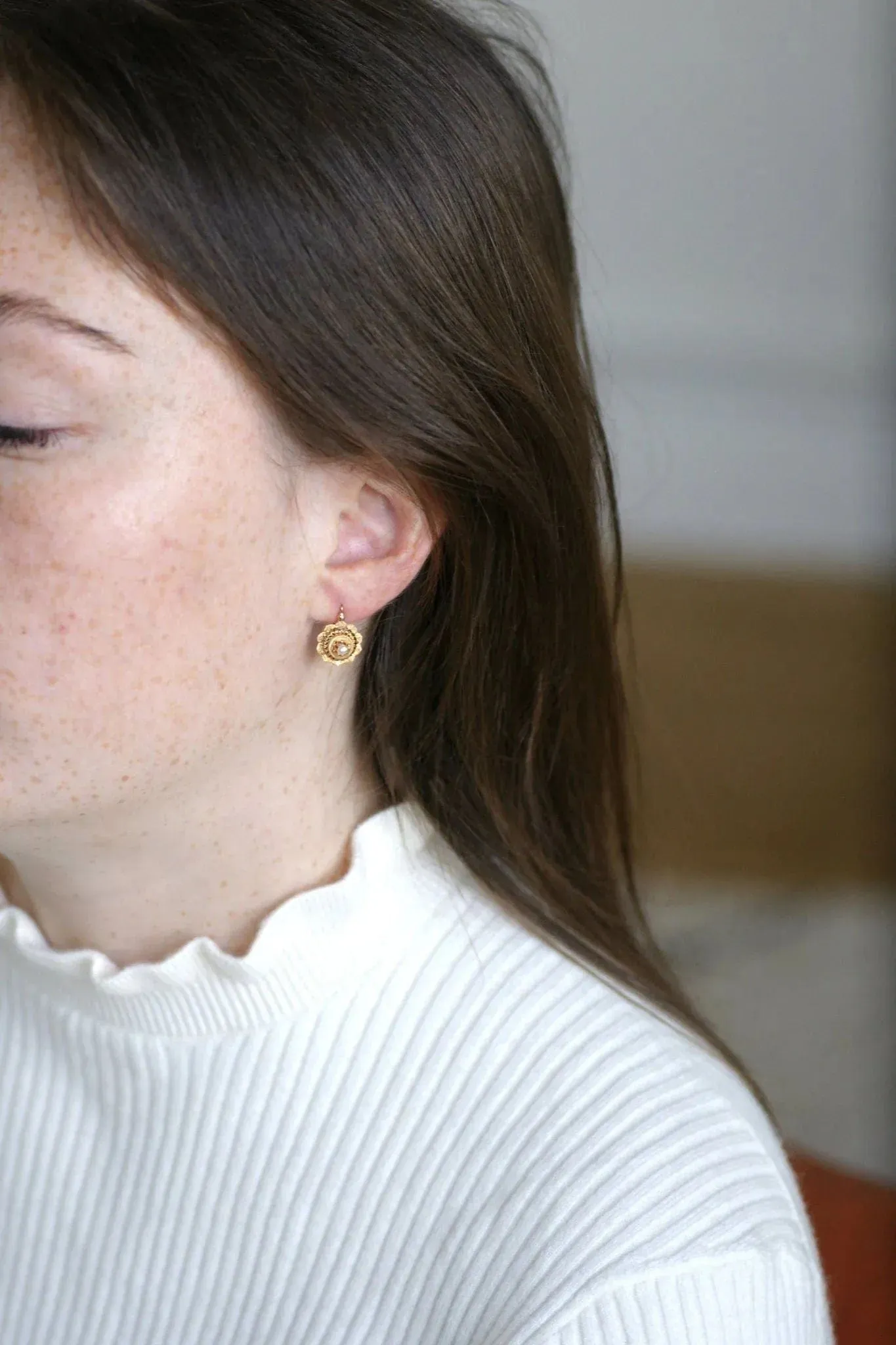 Dormeuses perles fines sold by 58 Facettes product image thumbnail 2