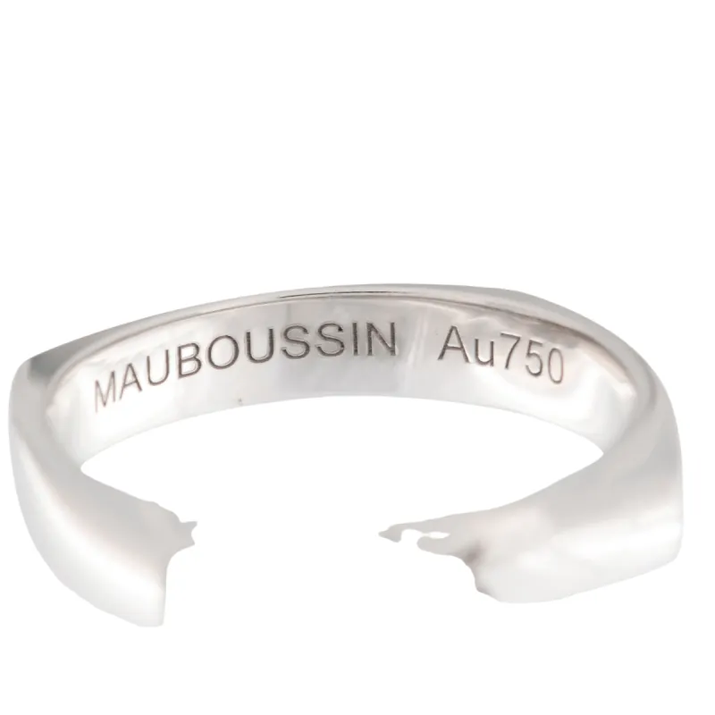 MAUBOUSSIN - bague bandeau en or blanc sold by 58 Facettes