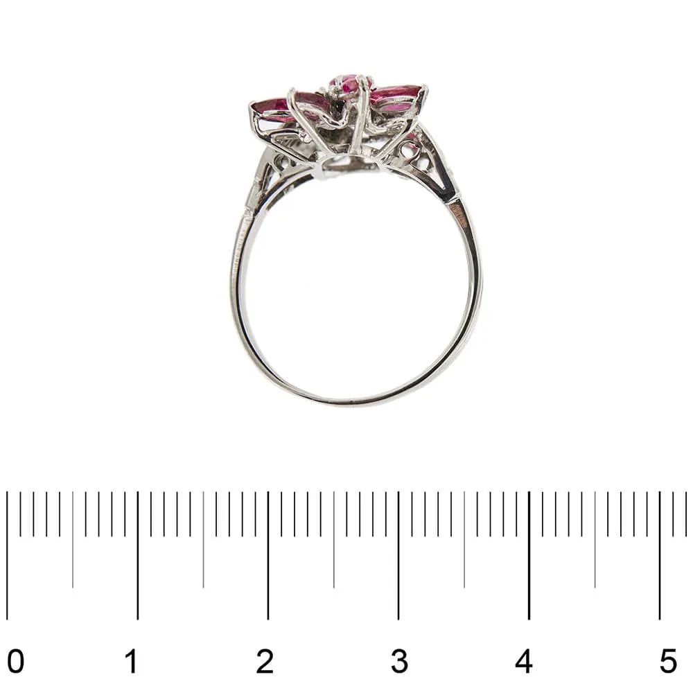 Bague avec rubis et diamants sold by 58 Facettes product image thumbnail 4