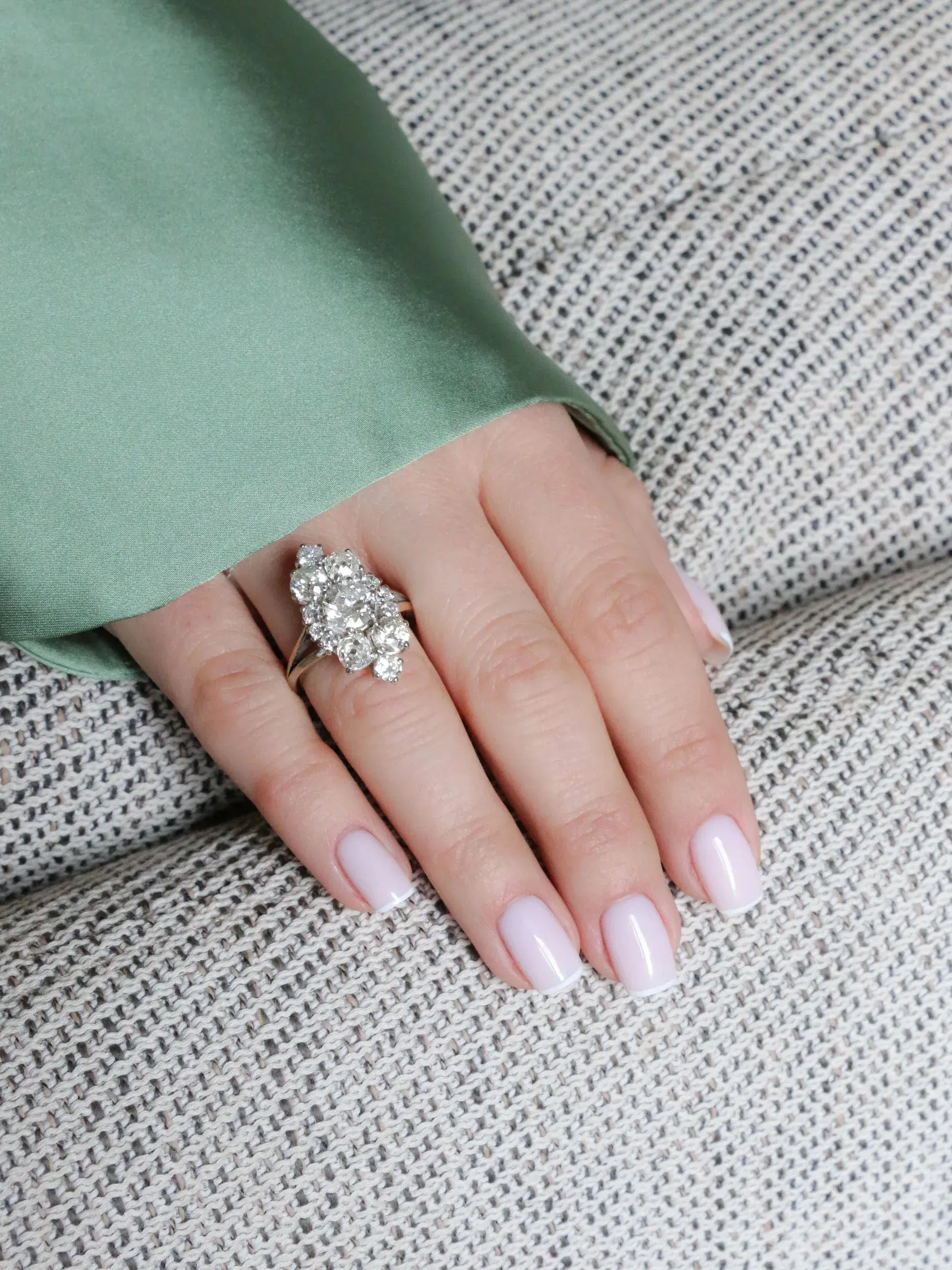 Bague marquise vintage diamants sold by 58 Facettes product image thumbnail 2