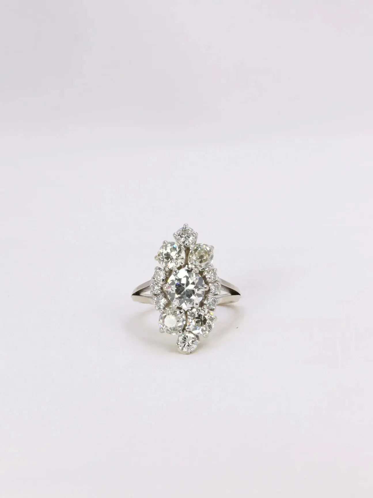 Bague marquise vintage diamants sold by 58 Facettes product image thumbnail 3
