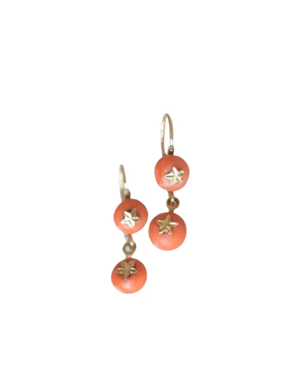 Boucles d'oreilles corail anciennes sold by 58 Facettes