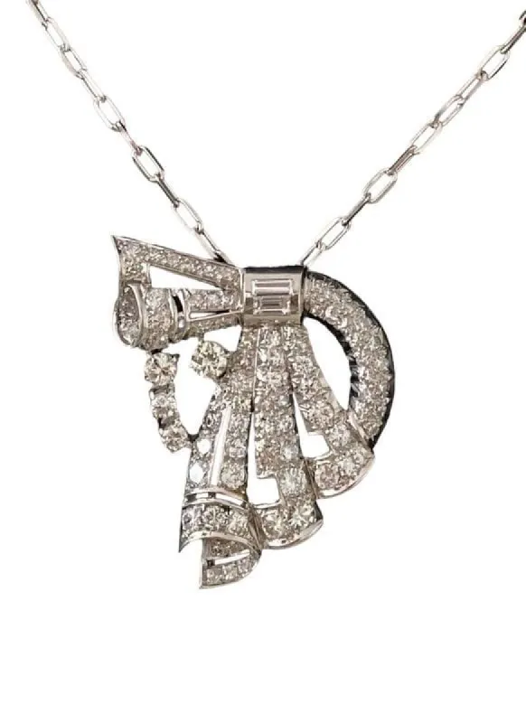 Pendentif Art Déco Platine Diamants sold by 58 Facettes