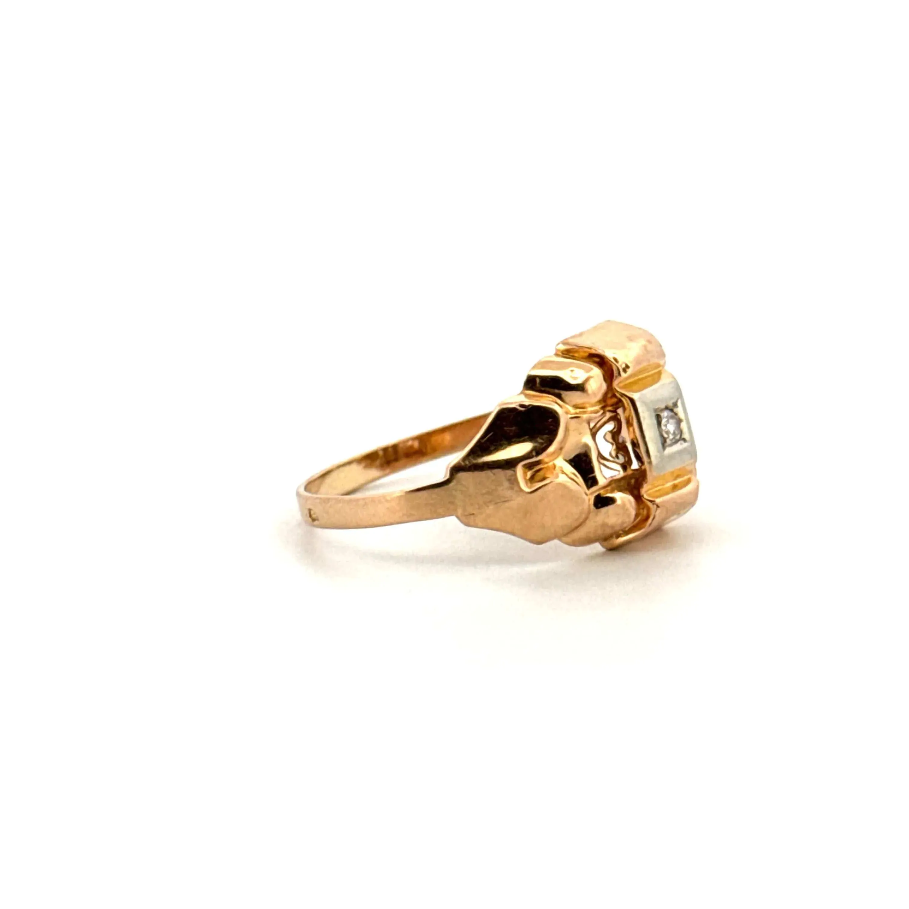 Bague Tank Or Jaune 18k & Diamant sold by 58 Facettes product image thumbnail 4